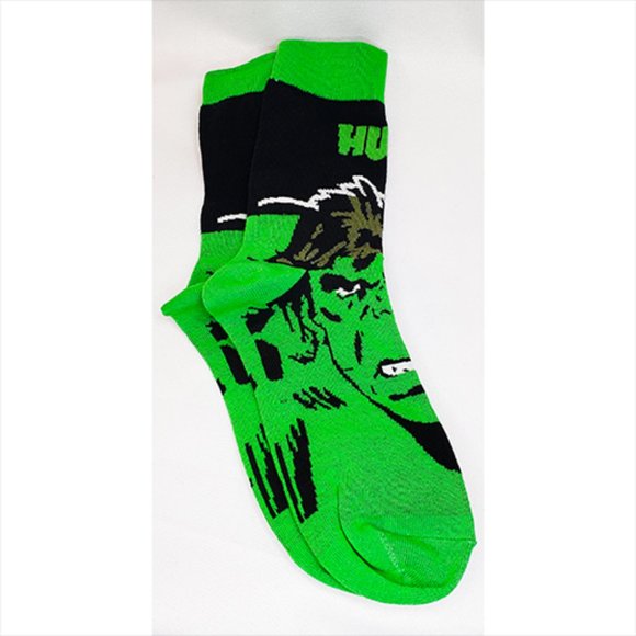 Disney Anime Socks Avengers Marvel Cartoon Figure The Hulk Unisex NW WOT - Picture 2 of 6
